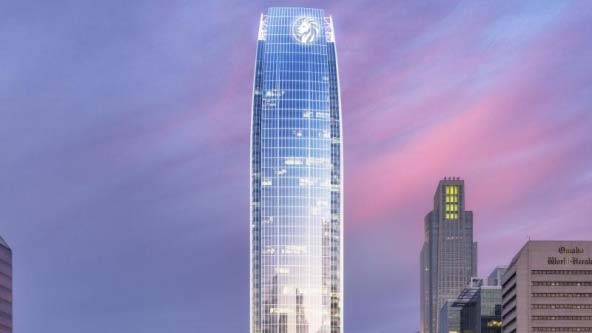 digital rendering of Flatiron District project buildings