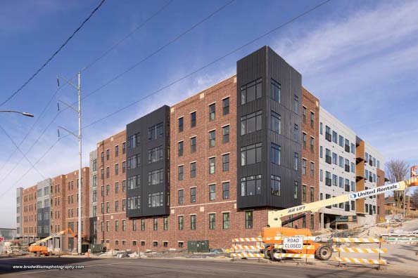digital rendering of Flatiron District project buildings