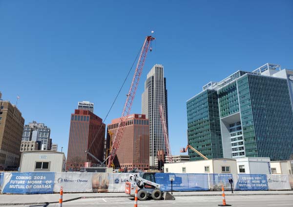 digital rendering of Flatiron District project buildings