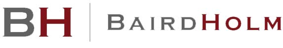 baird-holm-logo-2024 a beautiful blue and white house with a green lawn