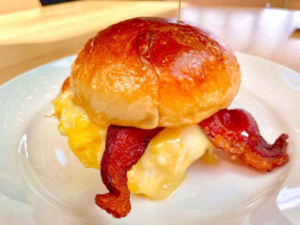 the bacon egg and cheese sandwich