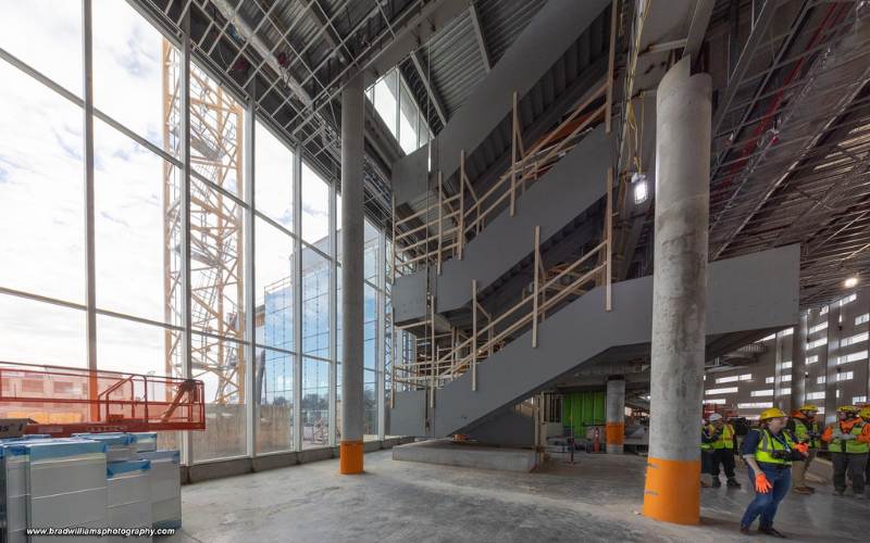 Interior Construction at Omaha Central Library