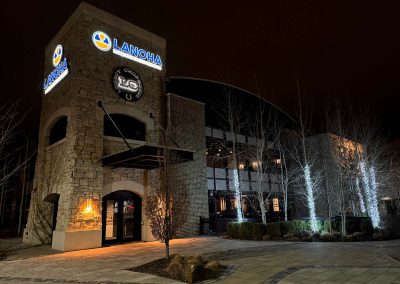 Legacy Chophouse exterior at night