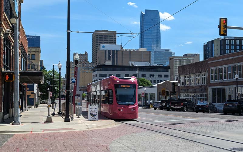 Oklahoma City Streetcar in Focus