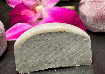Black sesame mochi ice cream