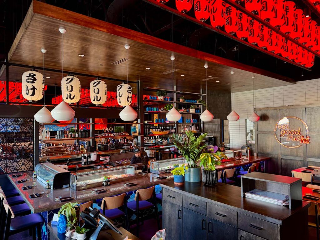 Blue Sushi Legacy dining area