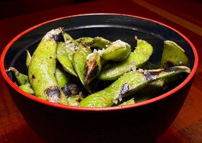 Charred edamame