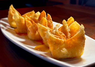 Mango crab rangoon