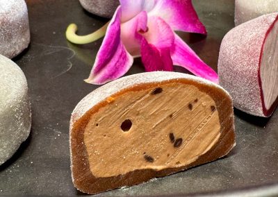 Mochi ice cream chocolate hazlenut