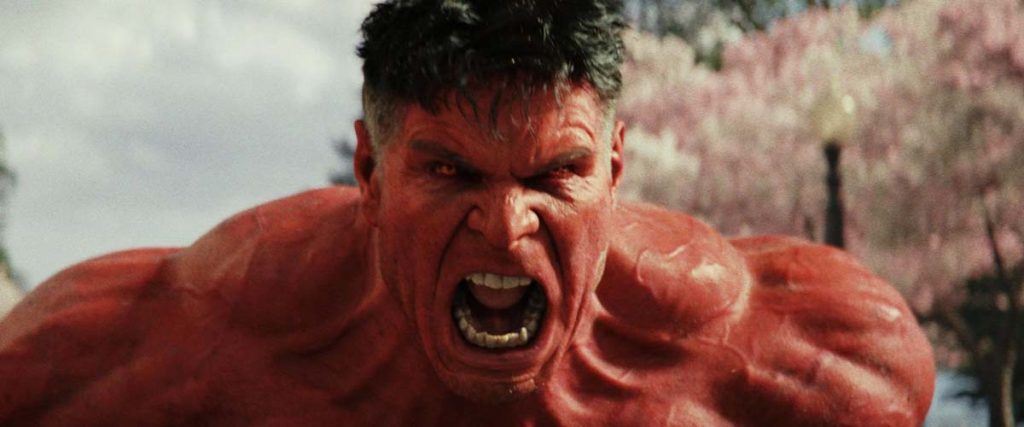Red Hulk attacks Washington DC