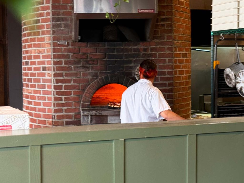 Wood-fired pizza oven
