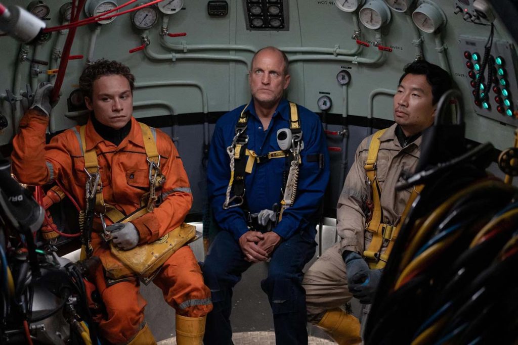 Finn Cole Woody Harrelson and Simu Liu