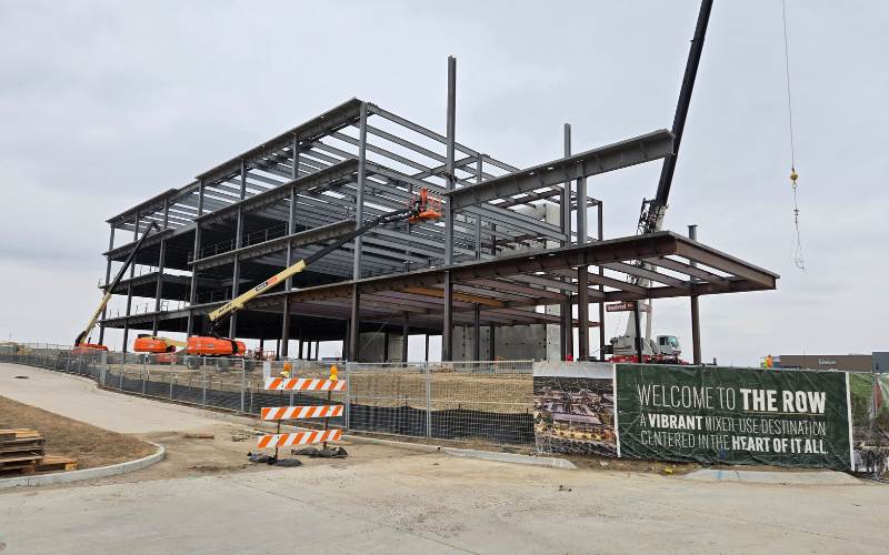 Steel Structure Going Up in Heartwood Preserve