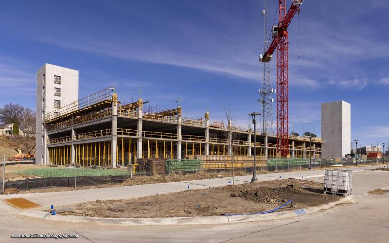 Parking Garage in EDGE District at UNMC