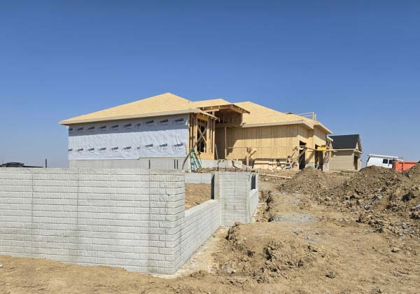 A house in development in Omaha
