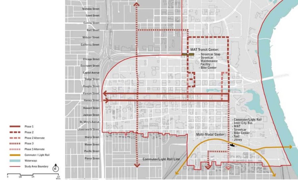 Downtown Omaha Plan Transit Map