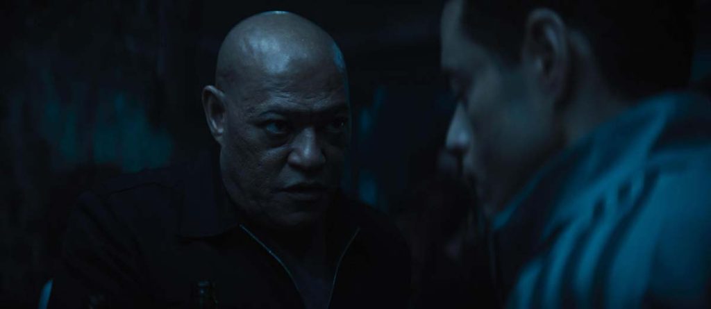 Laurence Fishburne and Rami Malek