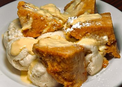 Banana bread pudding