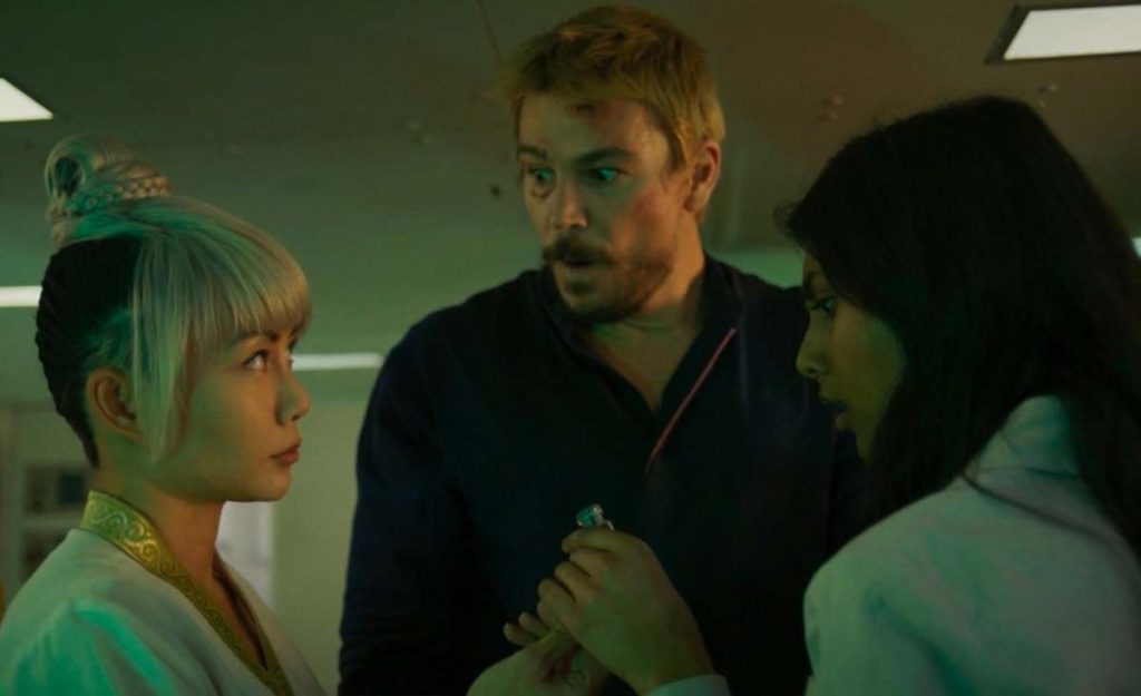 JuJu Chan Szeto, Josh Hartnett and Charithra Chanran