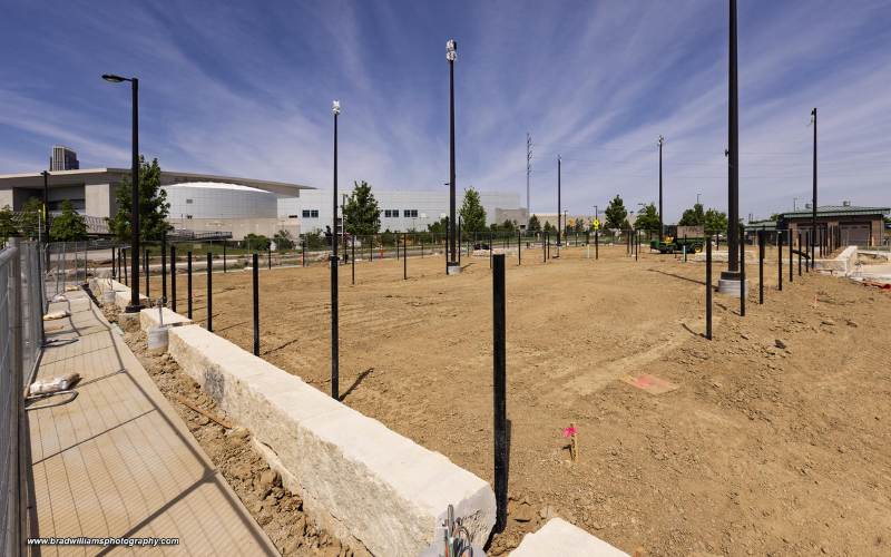 Progress on RiverFront Pickleball Courts
