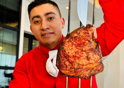 A gaucho with the rib-eye