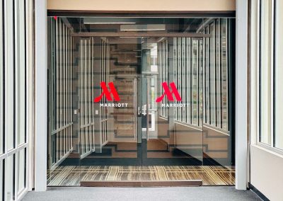 Capitol District Marriott alternate entrance from garage