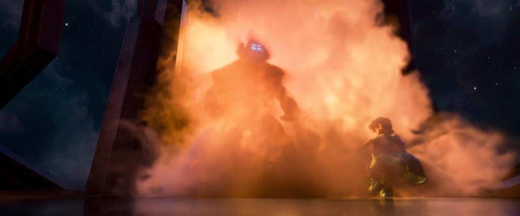 Elio (Yonas Kibreab) faces Lord Grigon (Brad Garrett)