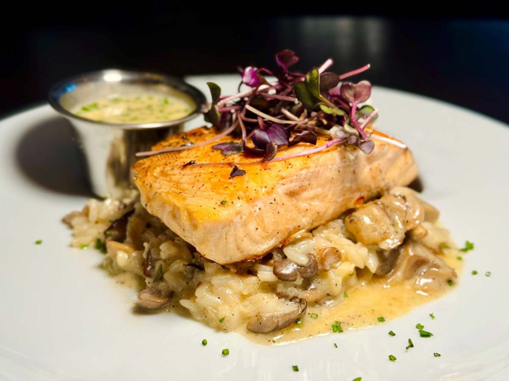 Seared salmon