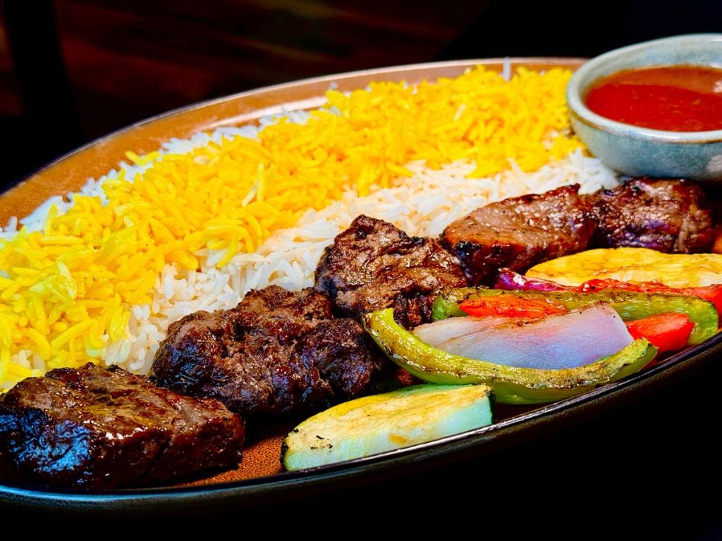 Beef shish kebab