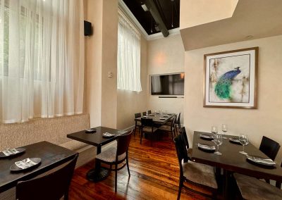 Extended dining area and private party room