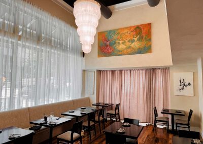 Mazza dining area