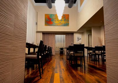 Mazza entry to dining area