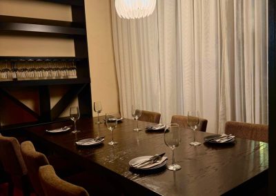 Mazza table near bar